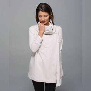 Lululemon light Grey Savasana Wrap Sweater, size 6